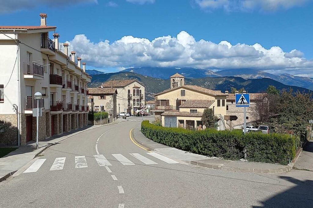 El pueblo de Vallcebre, en el Berguedà, donde está la vía ferrata infantil de La Canalassa